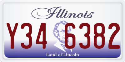 IL license plate Y346382