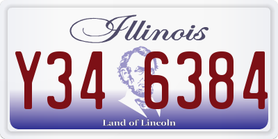 IL license plate Y346384