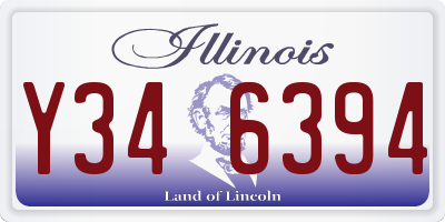 IL license plate Y346394
