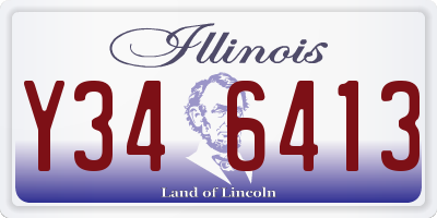 IL license plate Y346413