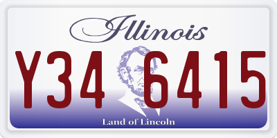 IL license plate Y346415