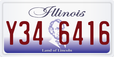 IL license plate Y346416