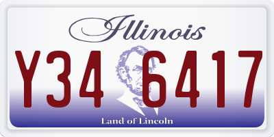 IL license plate Y346417