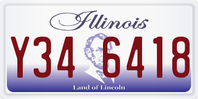 IL license plate Y346418