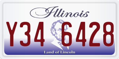 IL license plate Y346428