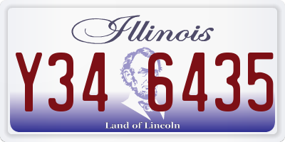 IL license plate Y346435
