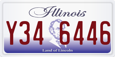 IL license plate Y346446