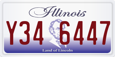 IL license plate Y346447