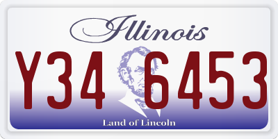IL license plate Y346453