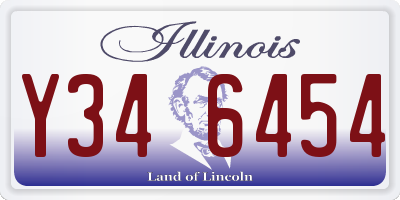 IL license plate Y346454