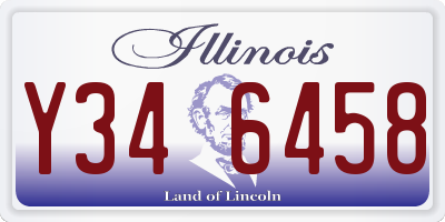 IL license plate Y346458