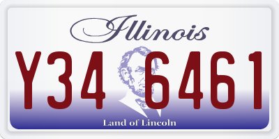 IL license plate Y346461