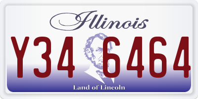 IL license plate Y346464