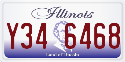 IL license plate Y346468