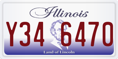 IL license plate Y346470