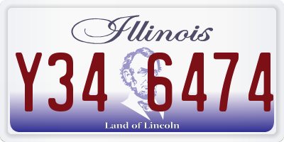 IL license plate Y346474