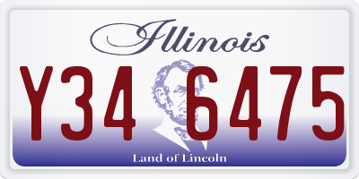 IL license plate Y346475