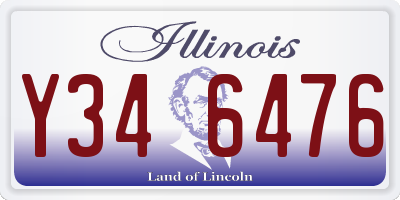 IL license plate Y346476