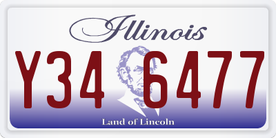 IL license plate Y346477