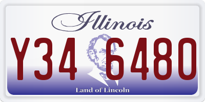 IL license plate Y346480