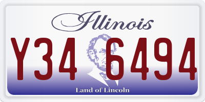 IL license plate Y346494
