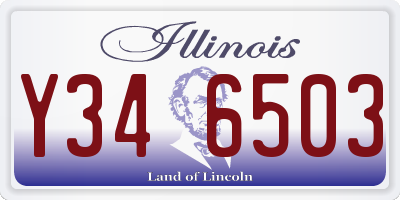 IL license plate Y346503