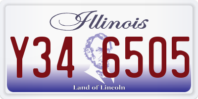 IL license plate Y346505