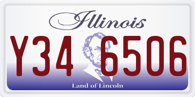 IL license plate Y346506