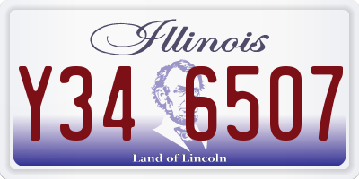 IL license plate Y346507