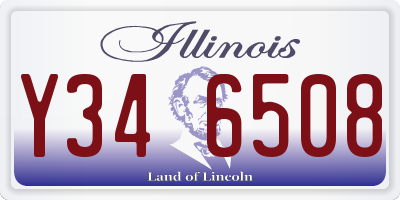 IL license plate Y346508