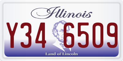 IL license plate Y346509