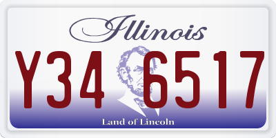 IL license plate Y346517