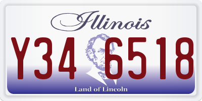 IL license plate Y346518