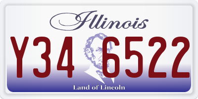 IL license plate Y346522