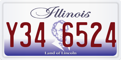 IL license plate Y346524