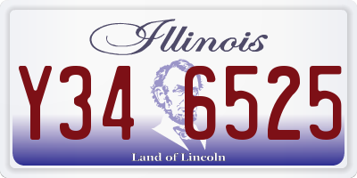 IL license plate Y346525