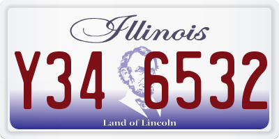 IL license plate Y346532