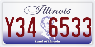 IL license plate Y346533