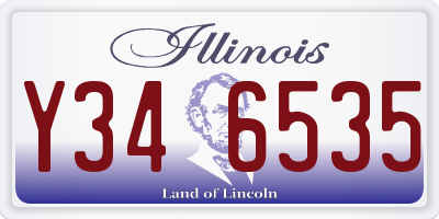 IL license plate Y346535
