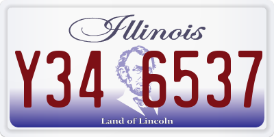 IL license plate Y346537