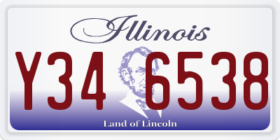 IL license plate Y346538