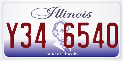 IL license plate Y346540