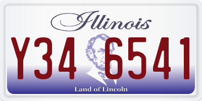 IL license plate Y346541