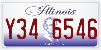 IL license plate Y346546