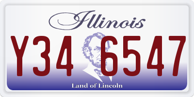 IL license plate Y346547