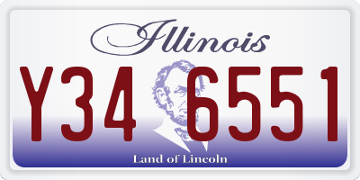 IL license plate Y346551