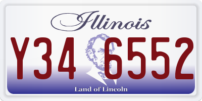 IL license plate Y346552