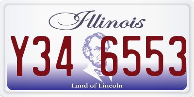 IL license plate Y346553