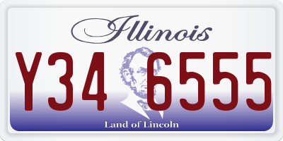 IL license plate Y346555
