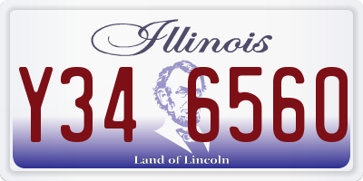 IL license plate Y346560